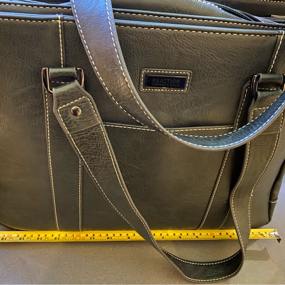 Kenneth Cole Reaction Top Zip 15.0” Computer Business Laptop Tote, Charcoal NWOT - Picture 2 of 8